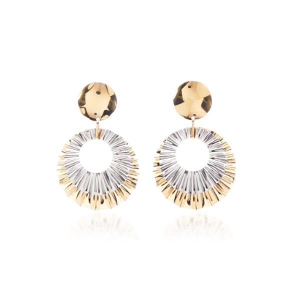 Big Hurt Oversized Mixed Metal Drop Earrings from Isabel Marant