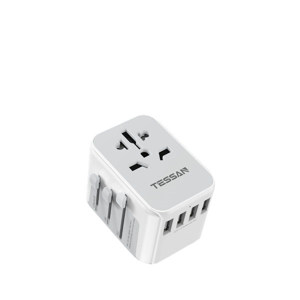 Plug Adapter Worldwide With 4 USB & 1 AC Socket from TESSAN