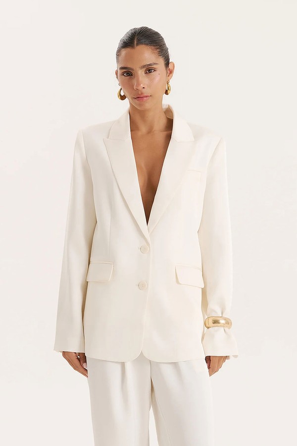 Camille Satin Tailored Blazer from 4th & Reckless
