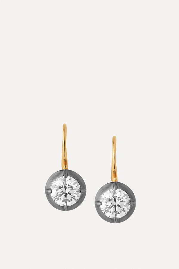 Lucien Latchback Earrings In Moissanite from Dorsey 