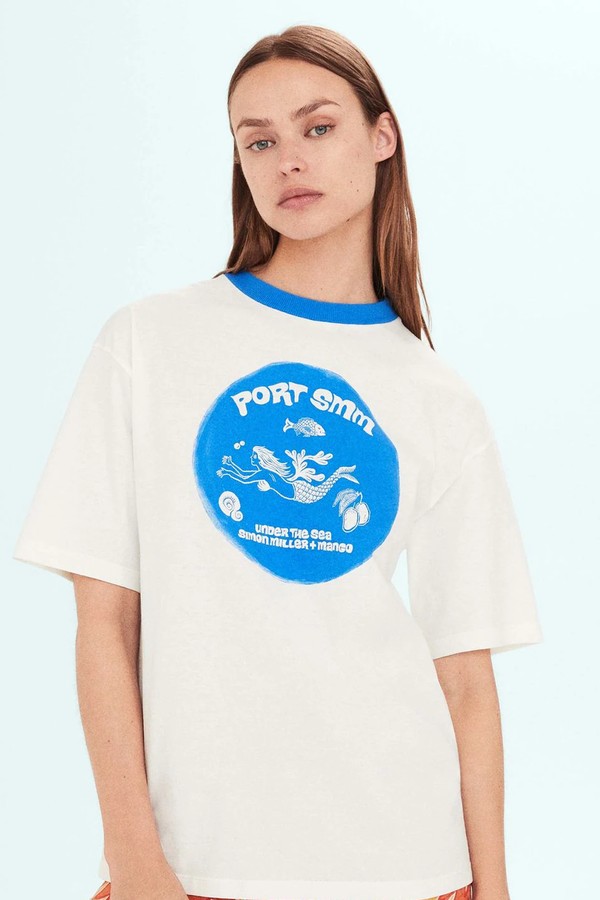 Printed oversize t-shirt from Mango