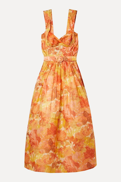 High Tide Belted Floral Dress from Zimmermann