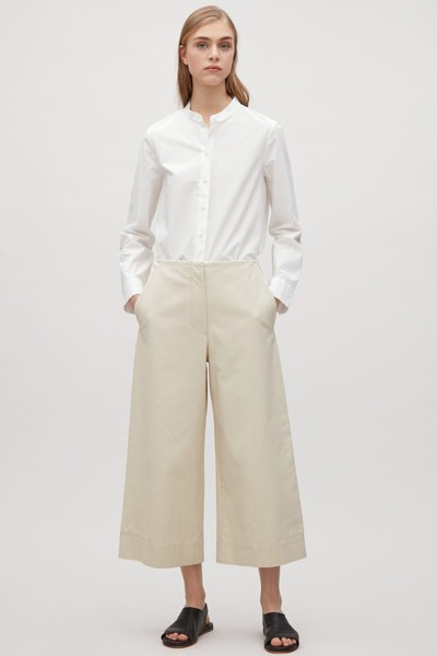 Poplin Wide Leg Trouser from COS