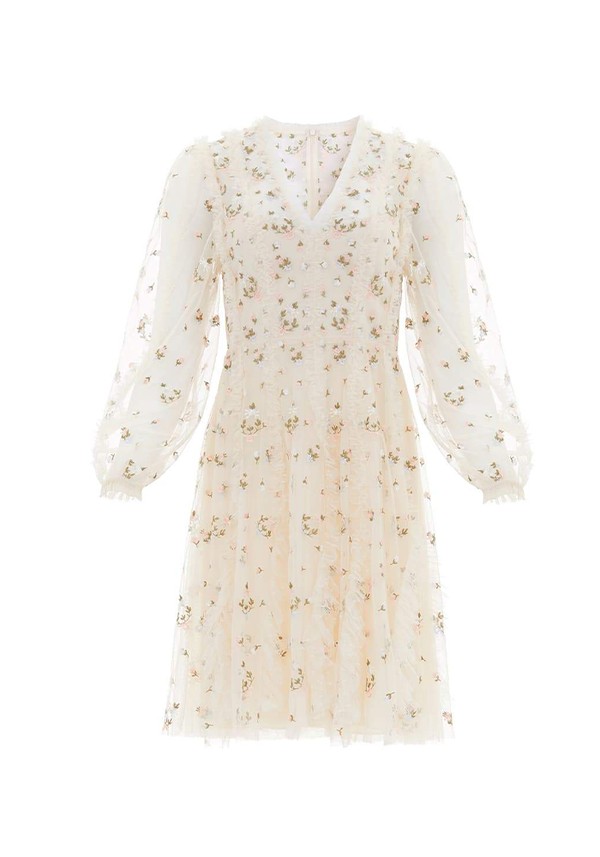 Frieda Ditsy Long Sleeve Mini Dress