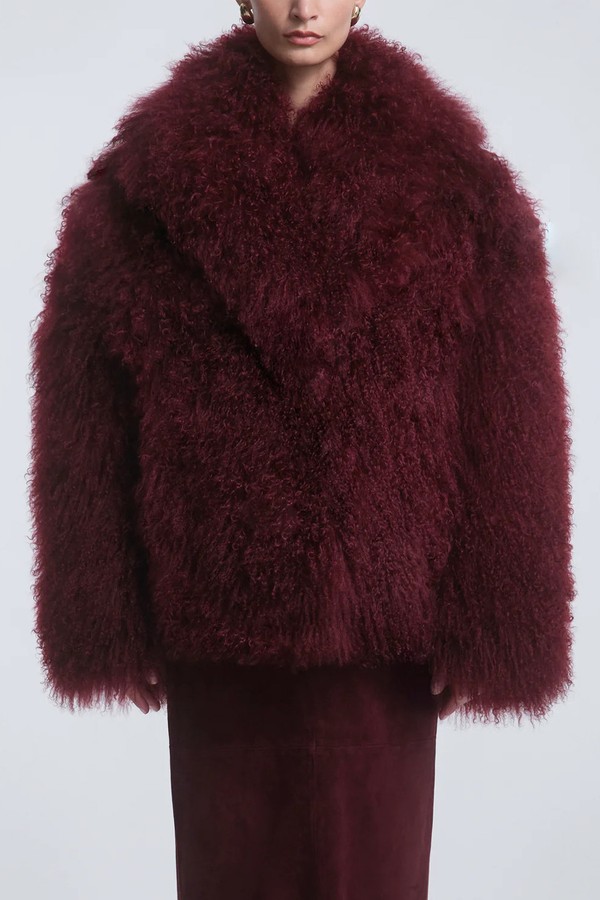 Mirja Opulent Shearling Coat from Nour Hammour