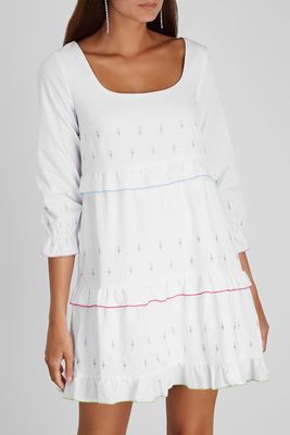 Odelia Embroidered Cotton Mini Dress from Olivia Rubin