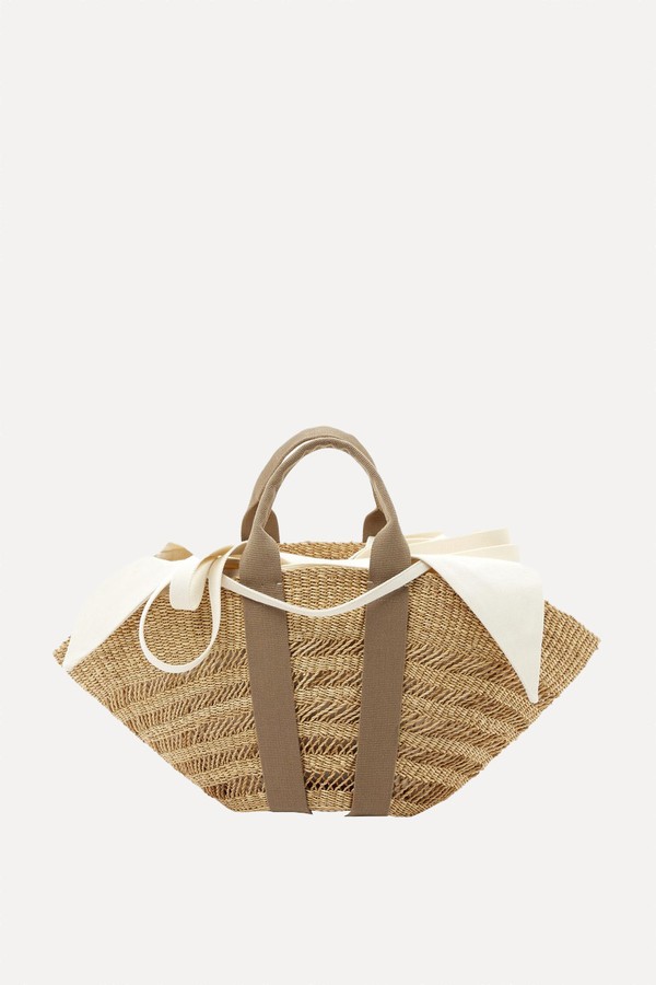 Sophie Lace Straw Bag from MUUÑ 