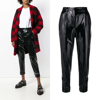 Vinyl Slim Trousers from Nº21