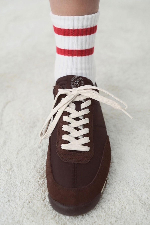 Trainers With Contrasting Stripe & Suede Panels from MANGO