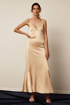 The Boudicca Dress In Champagne
