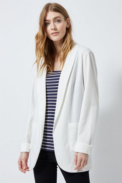 Tall Ivory Jersey Jacket