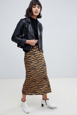 Midi Skirt With Kickflare from ASOS Design