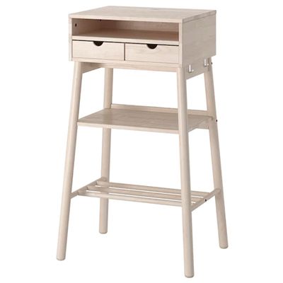 Knotten Standing Desk White Birch