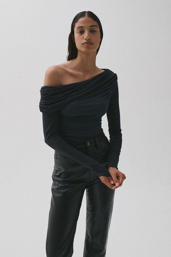 Kira Off The Shoulder Stretch Modal Bodysuit from AGOLDE