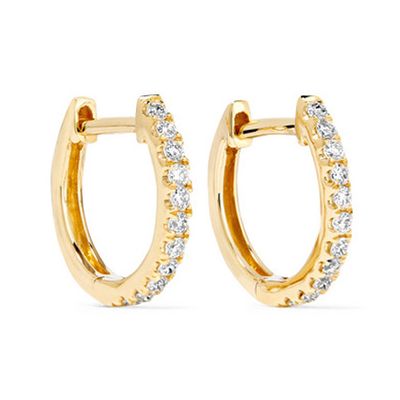 Gold Diamond Earrings from Anita Ko