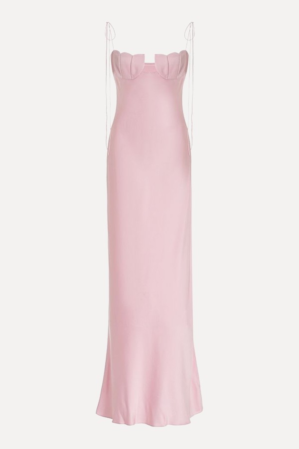 Tulip Satin Maxi Dress  from Anna October