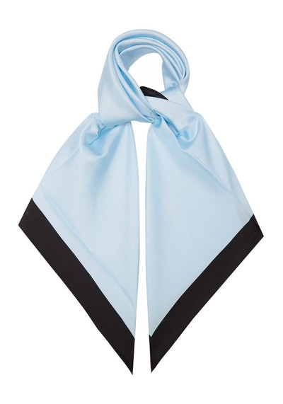 Border-Print Silk-Twill Scarf from LeScarf