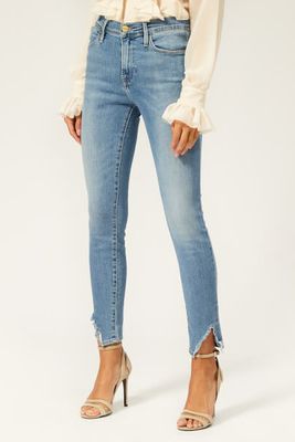 Le High Skinny Side Fray Jeans from Frame