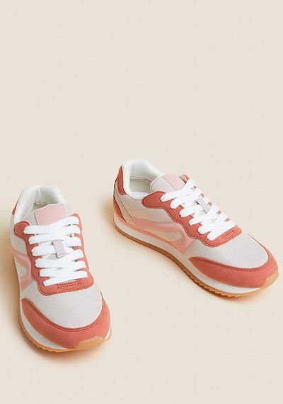 Lace Up Side Detail Trainers