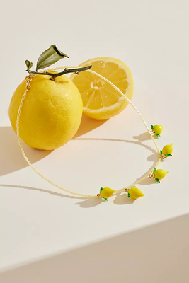 Vermeil Lemoncello Charm Necklace from Ninfa 
