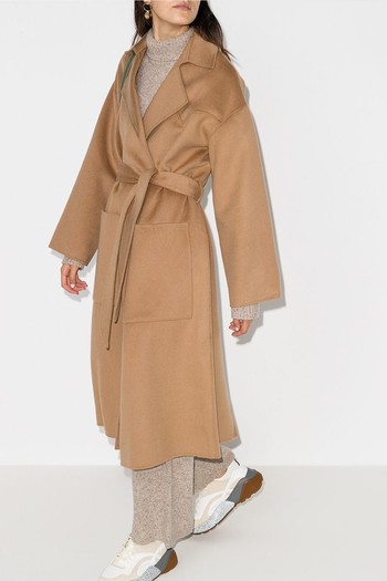 Alamo Belted Midi Coat, £520 | Nanushka