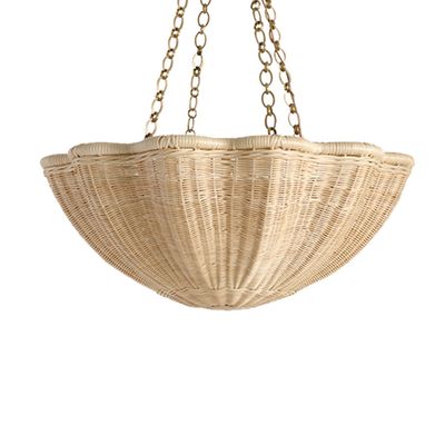 The Rattan Daisy Hanging Light from Soane