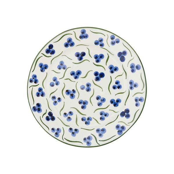 Blue & Green Chintamani Ceramic Medium Plate from Penny Morrison