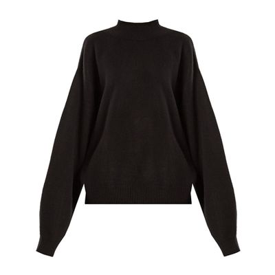 Balloon-Sleeve Cashmere Sweater from  Raey