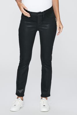 Cindy Maternity Black Fog Jeans from Paige