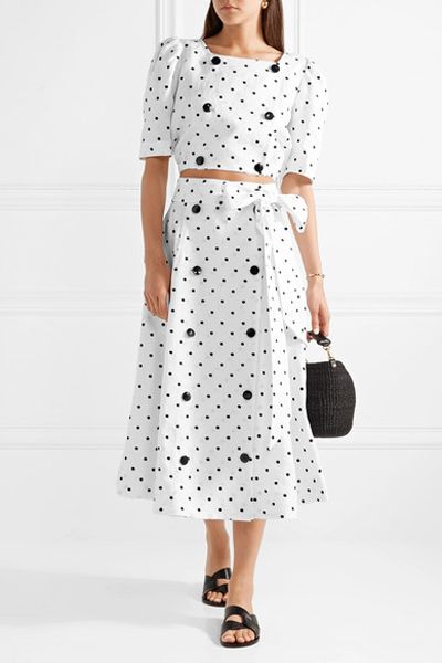 Polka Dot Top & Skirt from Lisa Marie Fernandez