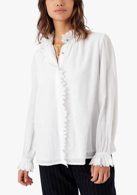 Organic Broderie Blouse from Brora