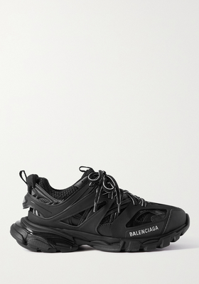 Track Logo-Detailed Mesh & Rubber Sneakers from Balenciaga