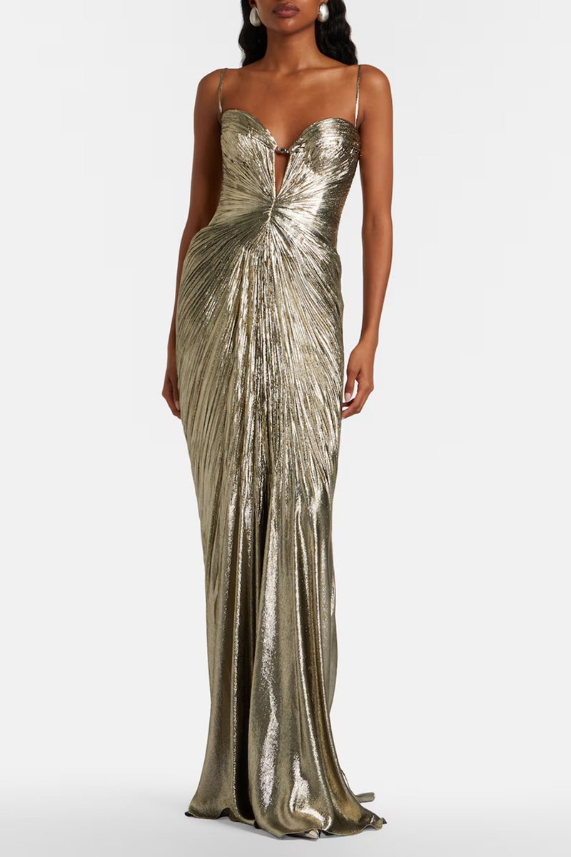 Dakota Lamé Chiffon Gown from Maria Lucia Hohan