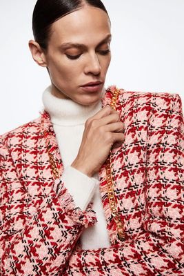 Tweed Chain Jacket, £89.99 | Mango