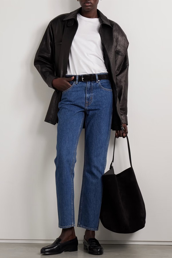 Virginia High-Rise Slim-Leg Jeans from SLVRLAKE