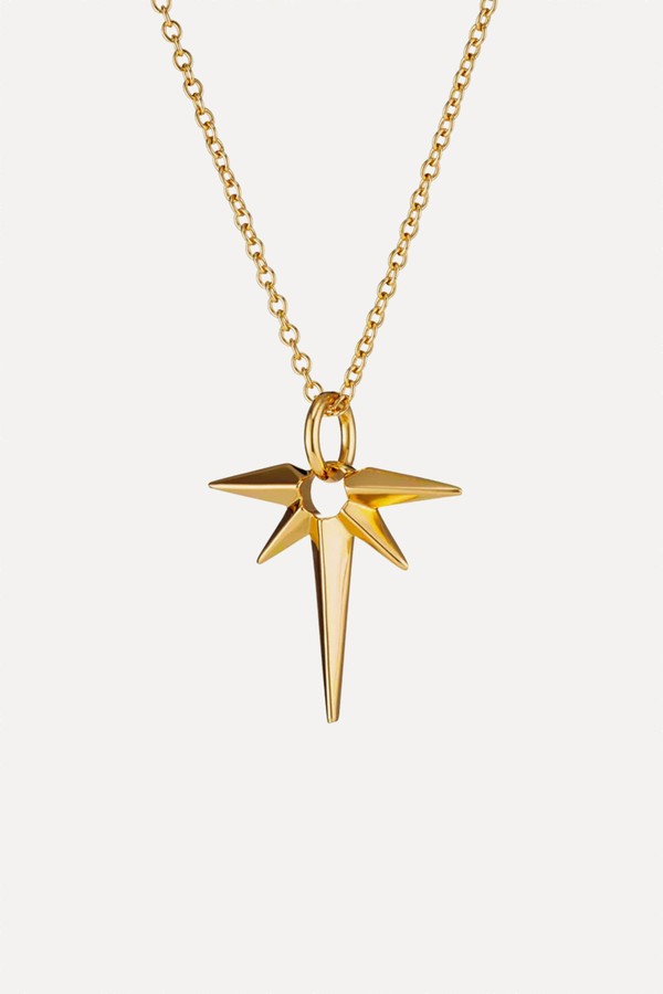 Gold Angel Star Necklace With Slider Clasp from Scream Pretty