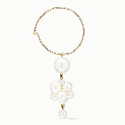 Boticelli Pearl & 14kt Gold Hoop from Sophie Bille Brahe