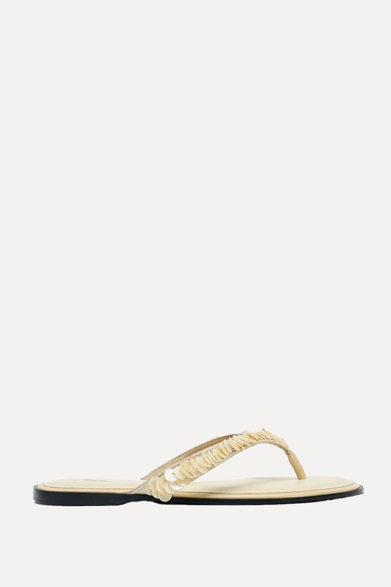 Beaded Strap Sandals from Zara