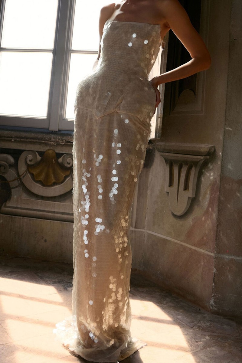 Muna Sequined Maxi Dress from BALYKINA