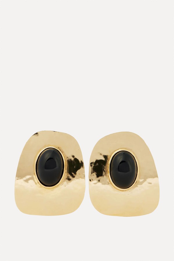 Embellished Clip-On Earrings from Saint Laurent