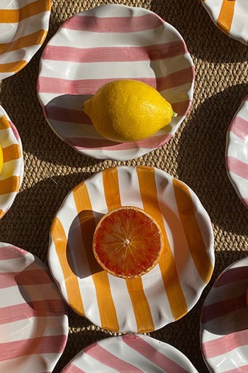 Small Striped Plate, £16 | Popolo