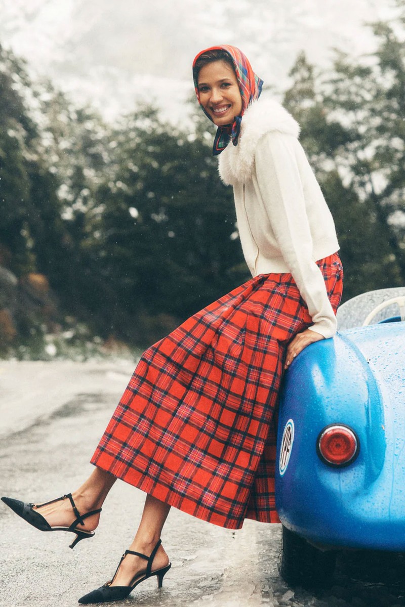 Tartan Verity Skirt from Boden