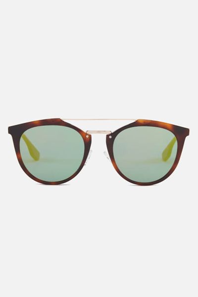 Tortoise Shell Aviator Sunglasses from McQ Alexander McQueen