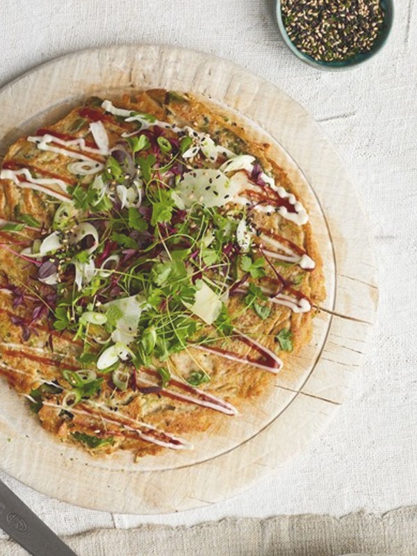 Asparagus Okonomiyaki