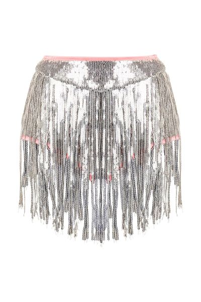 Sequin Embellished Fringe Detail Shorts from Forte Forte