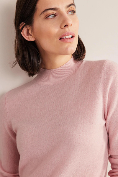 Cashmere Stand Neck Jumper  from Boden  