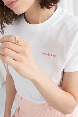 Embroidered Pas Du Tout Tee from & Other Stories