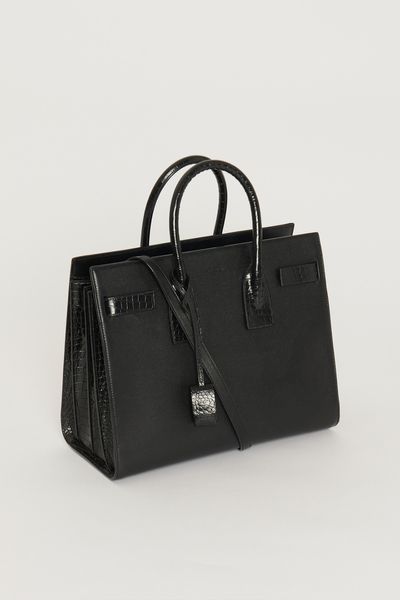 Leather and Croc Print Medium Sac Du Jour, £1,100 | Saint Laurent