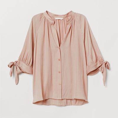 Tie-Sleeved Blouse from H&M