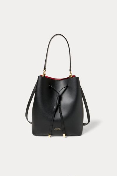 Leather Debby Drawstring Bag